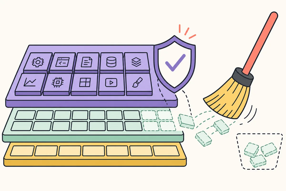 Editorial illustration of protected active memory and carefully cleared standby memory